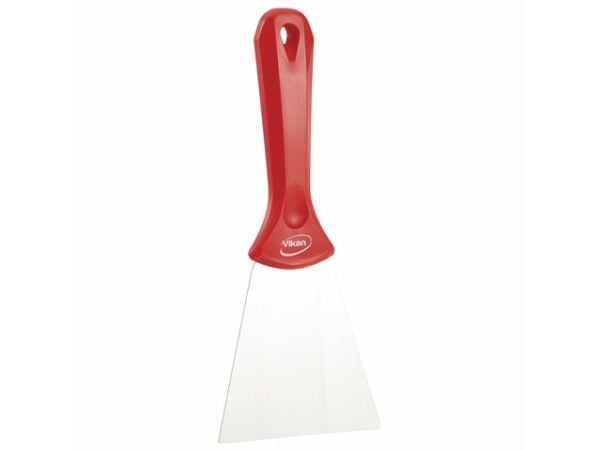 Handskrapare Vikan 23,5x2,2 cm röd PP/rostfritt stål