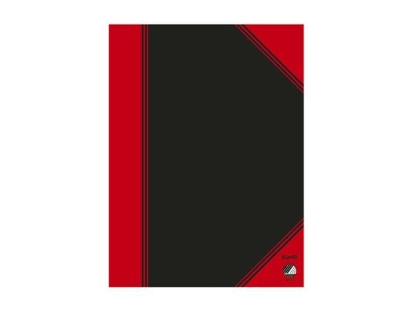 Bantex 100302825, Monokromatisk, Sort, Rød, A6, 96 ark, 70 g/m², Linjerte ark