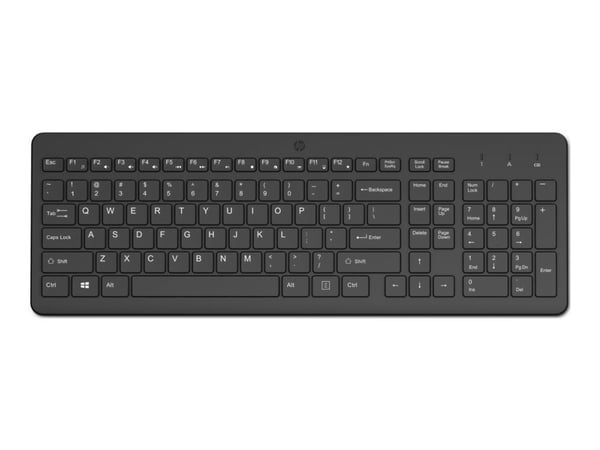 HP 220 - Tastatur - trådløs - 2.4 GHz - svart - resirkulerbar emballasje