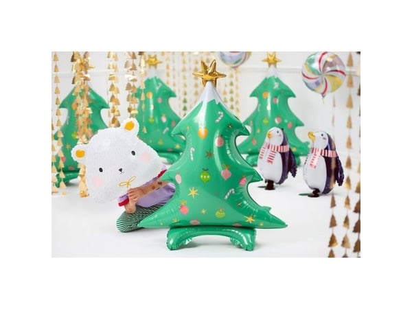 PartyDeco FB114, Lekeballong, Folie, Flerfarget, Bilde, Julaften, Universell