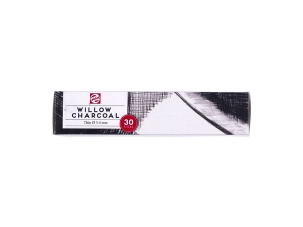 Talens Thin Charcoal | 30 stk | charcoal