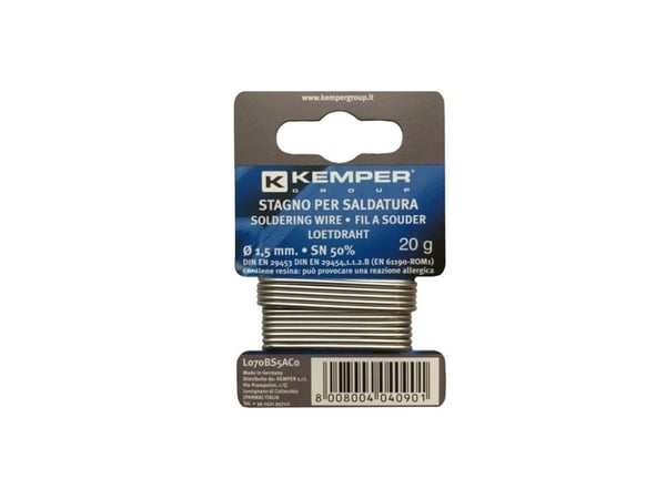 Juotos Kemper 1.5 Mm 20 G Sn50% Juotos Kemper 1.5 Mm 20 G Sn50%