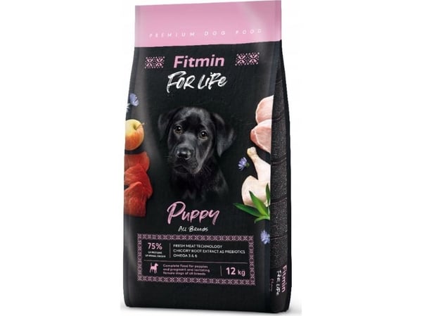 FITMIN For Life Puppy - tørrfôr til hunder - 12 kg FITMIN For Life Puppy - tørrfôr til hunder - 12 kg