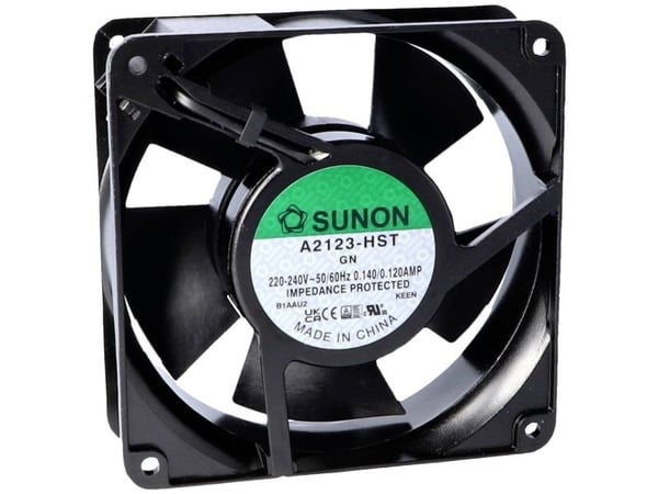 Sunon A2123-HBT.(7).GN Axialfläkt 230 V/AC 190,24 m³/h (L x B x H) 38 x 120 x 120 mm