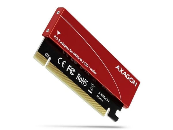 AXAGON PCEM2-S - Grensesnittsadapter - M.2 - M.2 NVMe Card - PCIe 3.0 x16