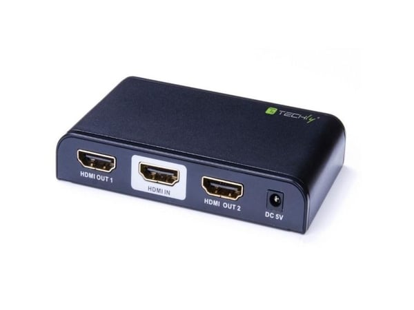Techly IDATA HDMI2-4K2, HDMI, 2x HDMI, Sort, 600 MHz, 2160p, CE, FCC, RoHS