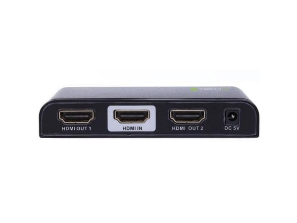 Techly IDATA HDMI2-4K2, HDMI, 2x HDMI, Sort, 600 MHz, 2160p, CE, FCC, RoHS
