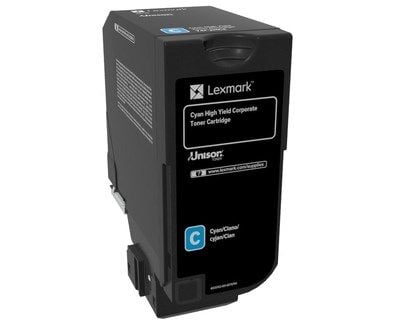 Lexmark - Høy ytelse - cyan - original - tonerpatron LCCP, Lexmark Corporate - for Lexmark CS725de, CS725dte