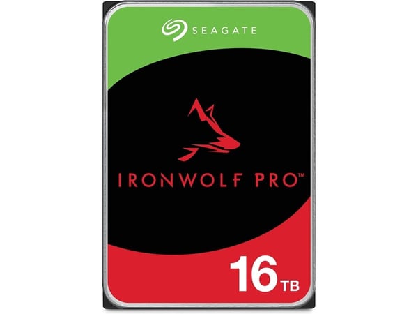Seagate IronWolf Pro ST16000NT001 - Hårddisk - 16 TB - inbyggd - 3.5" - SATA 6Gb/s - 7200 rpm - buffert: 256 MB - med 3 års Seagate Rescue Data Rec...
