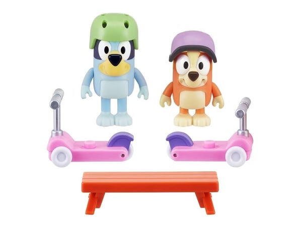 Bluey Bluey and Bingo skate run