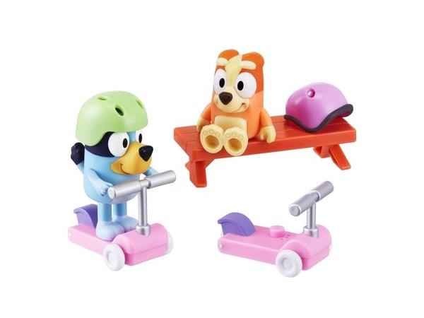 Bluey Bluey and Bingo skate run