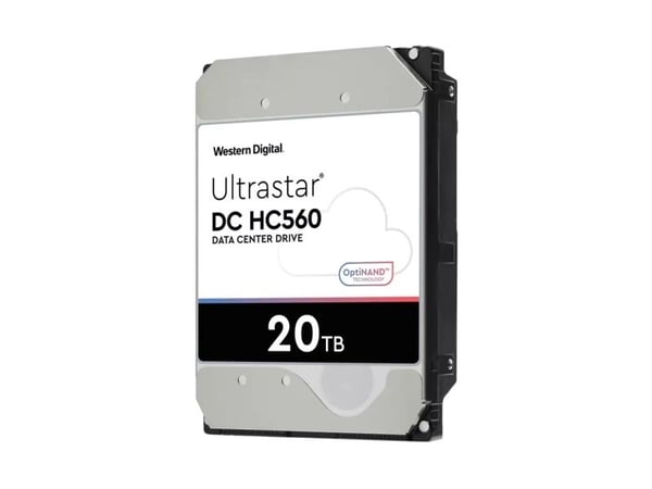 WD Ultrastar DC HC560 - Harddisk - 20 TB - intern - 3,5" - SATA 6 Gb/s - 7200 rpm - buffer: 512 MB