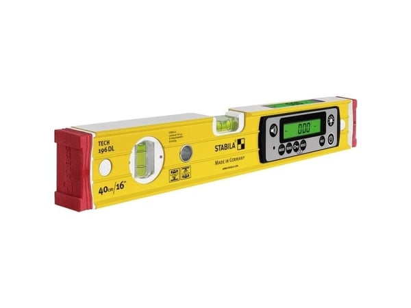 Stabila TECH 196 DL 19830 Digital farpas #####med slipstopper, #####inkl. Pose 40 cm 0,5 mm/m