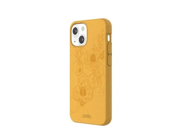 Pela Classic-deksel Hive Edition - Honey til iPhone 13 mini - Honey Yellow