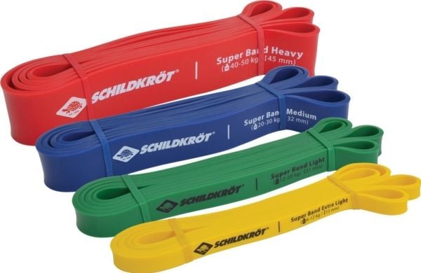 Schildkrot Powerband Super Band Premium eri vastustasoja eli monivärinen 4 kpl.