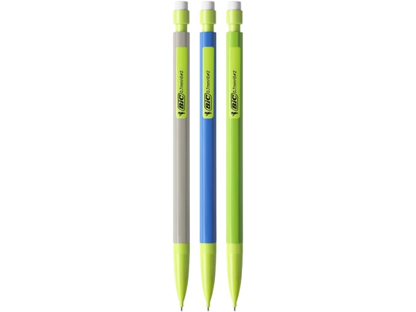 BIC Matic ECOlutions - Mekanisk blyant - hi-polymer - HB - 0.7 mm - retraktil - med viskelær (en pakke 50)