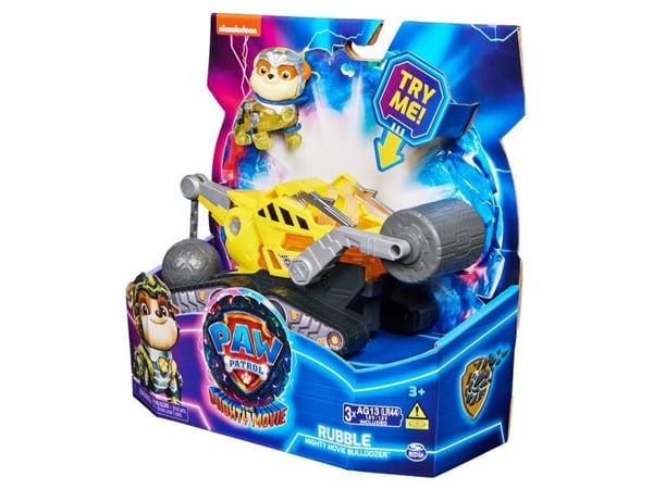 PAW Patrol The Mighty Movie, Construction Truck & Rubble, Rekka, PAW Patrol, 3 vuosi/vuosia, LR44, Muovi, Musta, Harmaa, Keltainen