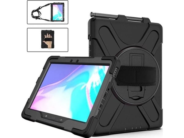 eSTUFF Wombat - Beskyttende kasse til nettbrett - sort - for Samsung Galaxy Tab Active Pro