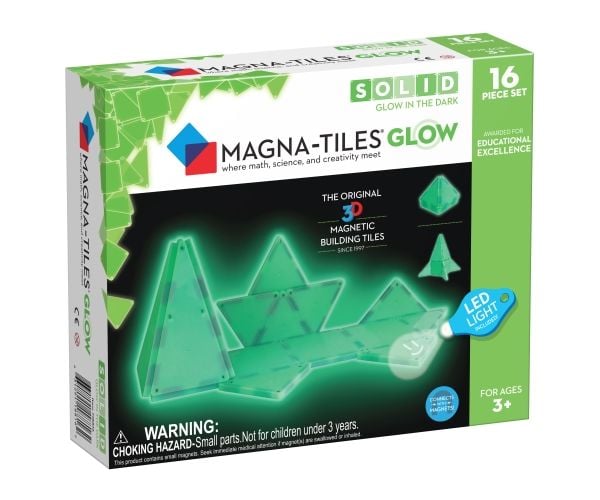 MAGNA-TILES® Glow 16 delar tilläggssats