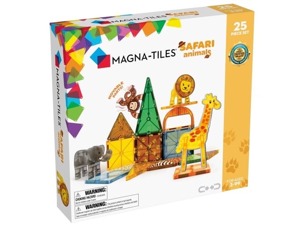 Magna-Tiles Safari Animals magnetic building set, 25 pieces Magna-Tiles Safari Animals magnetic building set, 25 pieces