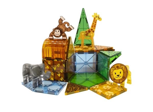 Magna-Tiles Safari Animals magnetic building set, 25 pieces