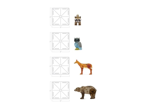 Magna-Tiles Forest Animals 25 pcs set - (90224)