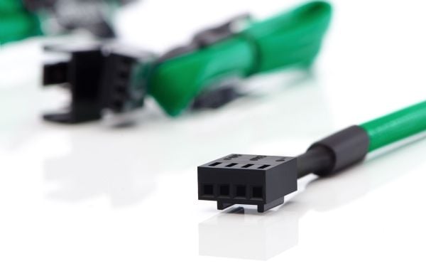 Noctua NA-SEC1 CHROMAX.GREEN, Kabelforlengelse, Grønn, 4-pin, Hunkjønn, Hunkjønn, 300 mm