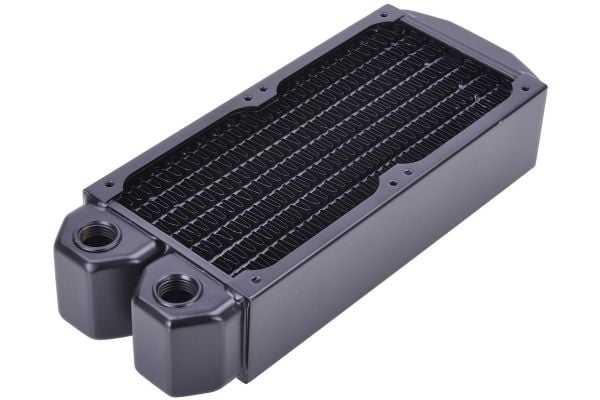 Alphacool NexXxoS XT45, Radiatorblokk, Messing, Kobber (Cu), Stål, Svart, 1/4", 1,5 stang, 8 cm