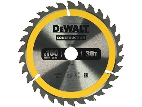 Dewalt pyörösaha 160x20mmx30z - DT1932-QZ - DT1932-QZ
