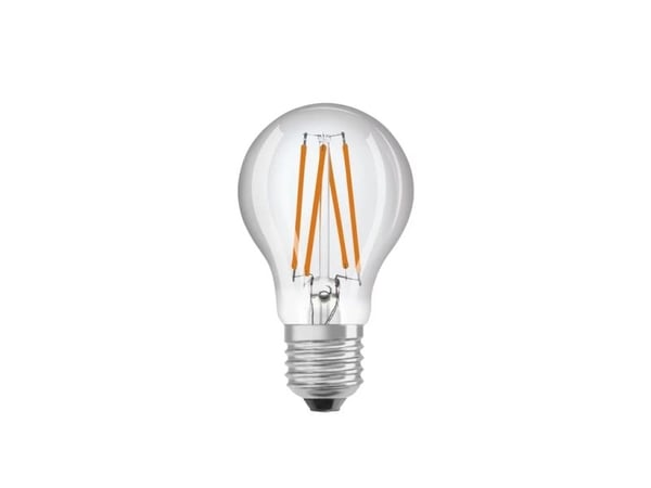 OSRAM LED STAR+ - LED-glödlampa med filament - form: A60 - klar finish - E27 - 4.9 W (motsvarande 40 W) - klass F - varmt vitt ljus - 2700 K