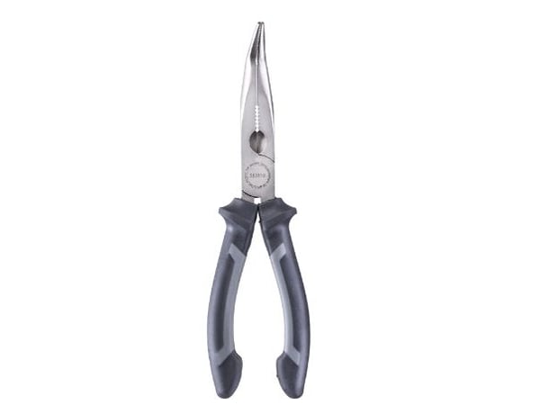 kwb 382610, Kaarevat pitkäkärkiset pihdit, Kromivanadiini-teräs, Harmaa, 20 cm kwb 382610, Kaarevat pitkäkärkiset pihdit, Kromivanadiini-teräs, Harmaa, 20 cm