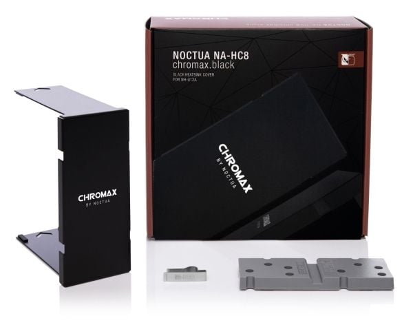 Noctua NA-HC8, Monteringsplate, Sort, 175 mm, 75 mm, 195 mm, 241 g