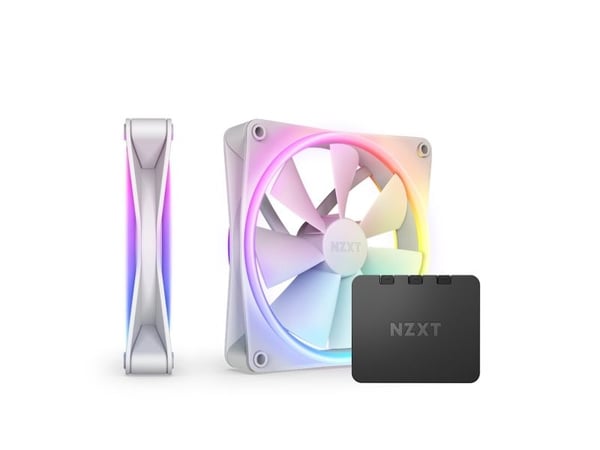 NZXT F Series F140 RGB DUO Twin Pack - Kabinettvifte - 140 mm - hvit