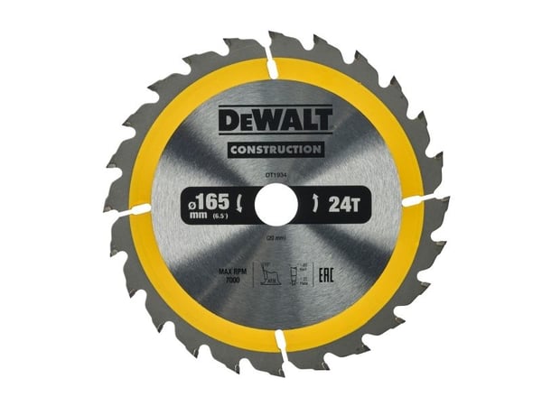 Dewalt pyörösaha 165x20mmx24z - DT1934-QZ - DT1934-QZ