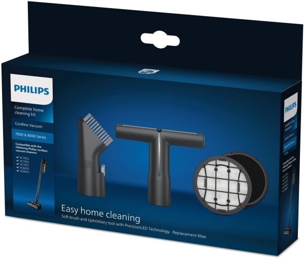 Philips Cordless VC 7000 & 8000 Series XV1685/01 Komplett hjemmerengjøringssett, Tilbehørssett, Støvsuger med stang, Philips, XC7053, XC7055, XC705...