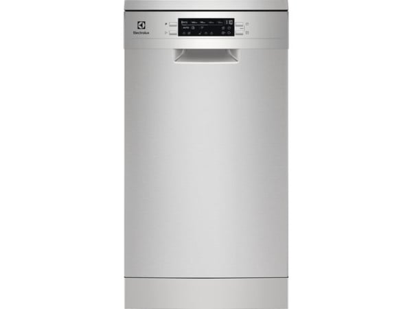 Electrolux ESS43210SX, Frittstående, Slimline (45 cm), Rustfritt stål, Svart, Rustfritt stål, Knapper, LED
