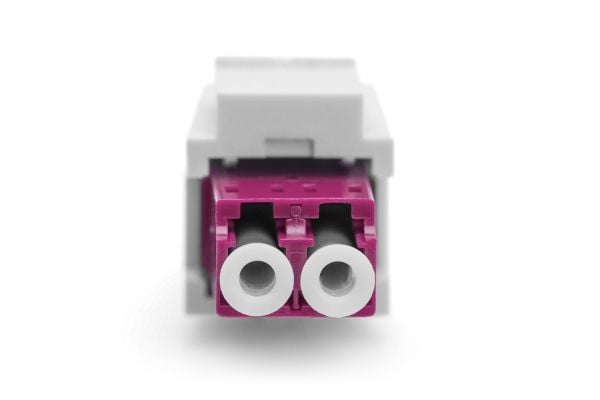 Digitus DN-96019-1-K, LC/LC, Violetti, Monitila, Muovi, OM4, 22 mm