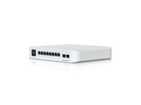 Ubiquiti UniFi Switch Pro 8 PoE - Switch - L3 - Styrt - 2 x 10/100/1000 (PoE++) + 2 x 10Gb Ethernet SFP+ + 6 x 10/100/1000 (PoE+) - veggmonterbar -...