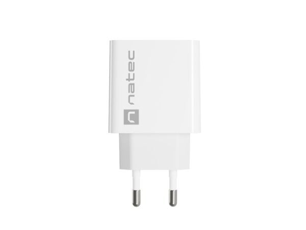 NATEC USB-LATURI RIBERA USB-A 18W VALKOINEN