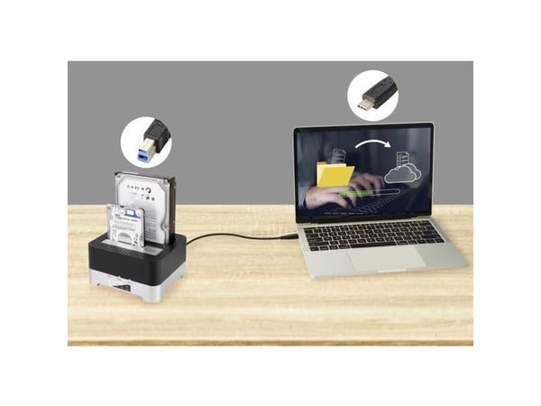 Renkforce USB-kaapeli USB 3.2 Gen1 (USB 3.0) USB-C® uros, USB-B uros 1,80 m Musta Kokoonpantu näyttö RF-5720408