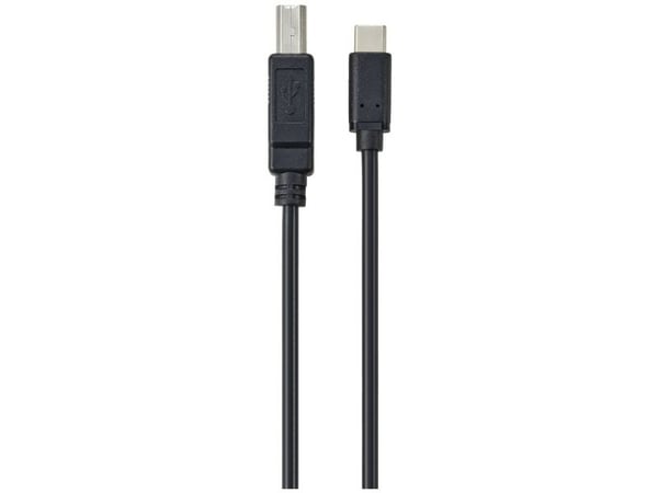 Renkforce RF-5720420, 2 m, USB C, USB B, USB 2.0, 0,48 Gbit/s, Svart