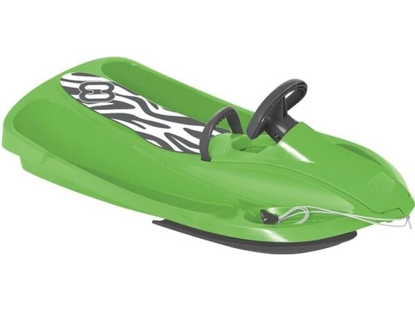 Hamax Sno Zebra snøaksel/snow racer, grønn polyetylen