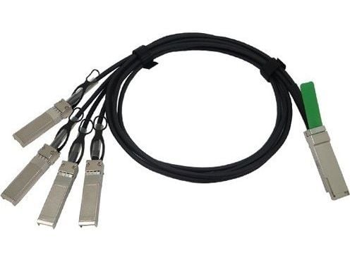Cisco Direct-Attach Breakout Cable - Nettverkskabel - QSFP+ (hann) til SFP+ (hann) - 3 m - grå - for P/N: FPR4225-ASA-K9, HCI-FI-6454, N9K-C9348-FX...