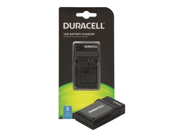 Duracell - USB-paristolaturi - 1 x paristolaturi - musta