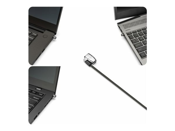 Kensington ClickSafe 2.0 3-in-1 Keyed Laptop Lock - Master Keyed - Lås för säkerhetskabel - 1.8 m