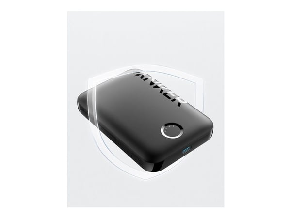 Anker MagGo PowerCore 5000 - Trådløs nødlader - magnetmontering - 5000 mAh - 7.5 watt - Fast Charge, PD - svart