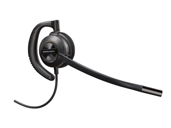 HP Poly EncorePro 540 - EncorePro 500 series - hodesett - on-ear - konvertibel - kablet - Quick Disconnect - svart - Certified for Skype for Busine...