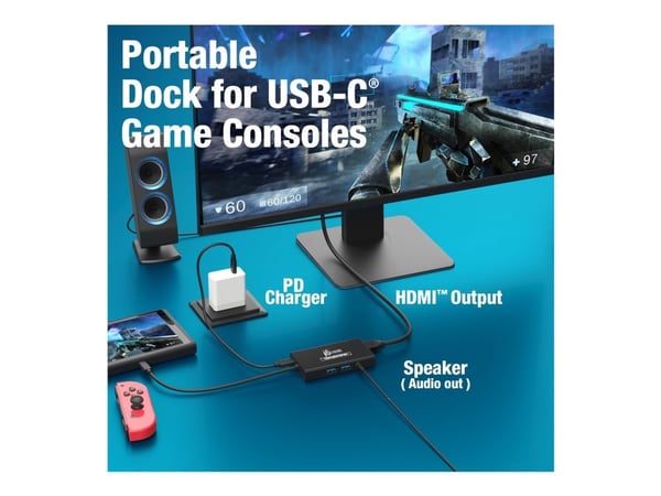 j5create JVA01-N - Videofangstadapter - USB-C 3.2 Gen 1 - svart