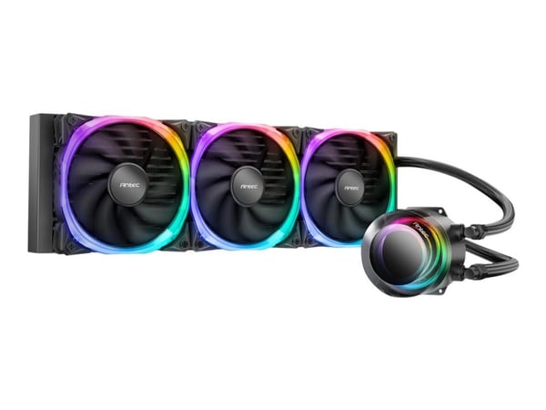 Antec VORTEX 360 ARGB - Væskekjølesystem for prosessor - Radiatorstørrelse: 360 mm - (for: AM3, AM4, LGA115x Socket, LGA1200, LGA1700, LGA20XX) - k...