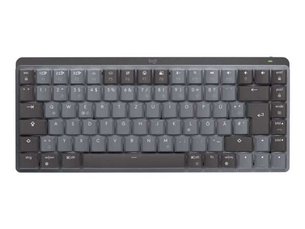 Logitech Master Series MX Mechanical Mini - Tastatur - bakbelysning - trådløs - Bluetooth LE - QWERTY - US International - tastsvitsj: Linear - gra...